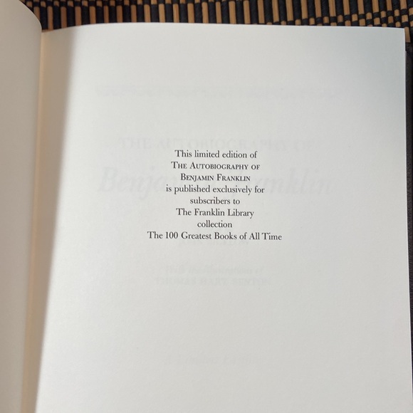 The Autobiography of Benjamin Franklin, Franklin Library Limited Edition Book - Picture 5 of 9